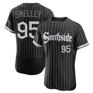 Men's Authentic Black Colby Smelley Chicago White Sox 2021 City Connect Jersey