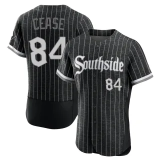 Men's Authentic Black Dylan Cease Chicago White Sox 2021 City Connect Jersey