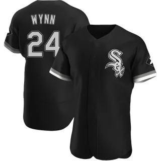 Men's Authentic Black Early Wynn Chicago White Sox Alternate Jersey