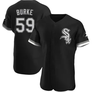 Men's Authentic Black Sean Burke Chicago White Sox Alternate Jersey