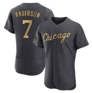 Men's Authentic Charcoal Tim Anderson Chicago White Sox 2022 All-Star Game Jersey