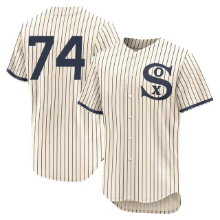 Men's Authentic Cream Eloy Jimenez Chicago White Sox 2021 Field of Dreams Jersey