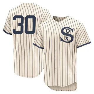 Men's Authentic Cream Jake Burger Chicago White Sox 2021 Field of Dreams Jersey