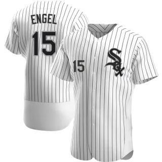 Men's Authentic White Adam Engel Chicago White Sox Home Jersey