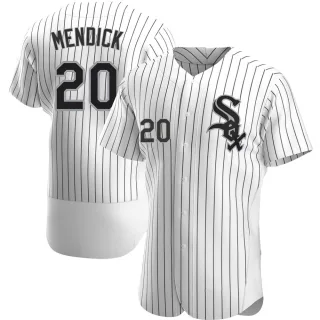 Men's Authentic White Danny Mendick Chicago White Sox Home Jersey