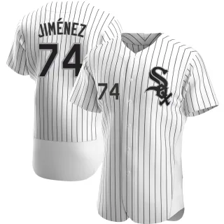 Men's Authentic White Eloy Jimenez Chicago White Sox Home Jersey