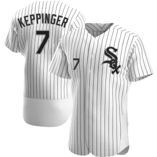 Men's Authentic White Jeff Keppinger Chicago White Sox Home Jersey