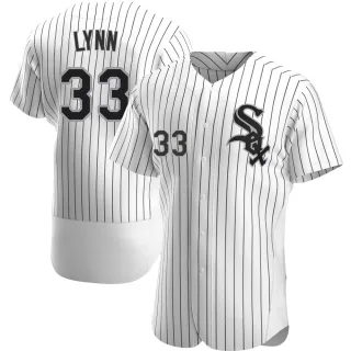 Men's Authentic White Lance Lynn Chicago White Sox Home Jersey