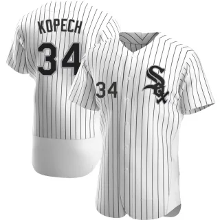 Men's Authentic White Michael Kopech Chicago White Sox Home Jersey