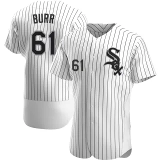 Men's Authentic White Ryan Burr Chicago White Sox Home Jersey