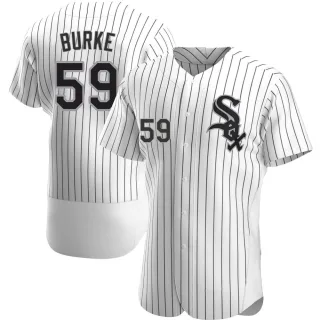 Men's Authentic White Sean Burke Chicago White Sox Home Jersey