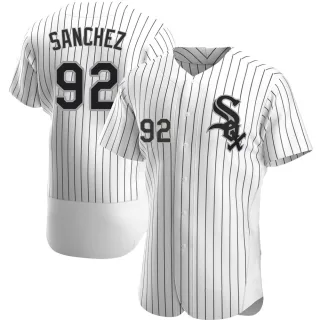 Men's Authentic White Wilber Sanchez Chicago White Sox Home Jersey