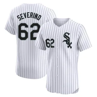 Men's Elite White Anderson Severino Chicago White Sox Home Jersey