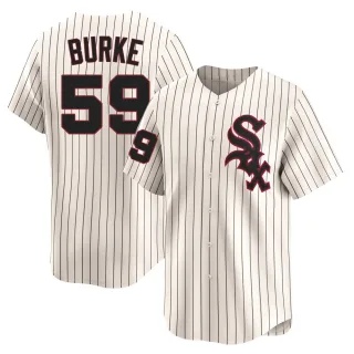 Men's Limited Cream Sean Burke Chicago White Sox Throwback Cooperstown Jersey