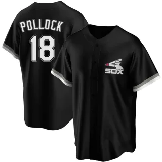 Men's Replica Black AJ Pollock Chicago White Sox Spring Training Jersey