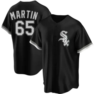 Men's Replica Black Davis Martin Chicago White Sox Alternate Jersey