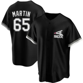 Men's Replica Black Davis Martin Chicago White Sox Spring Training Jersey