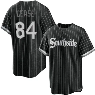 Men's Replica Black Dylan Cease Chicago White Sox 2021 City Connect Jersey