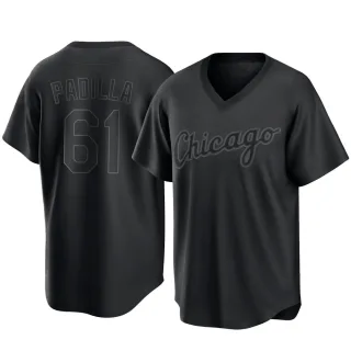 Men's Replica Black Nicholas Padilla Chicago White Sox Pitch Fashion Jersey