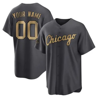 Men's Replica Charcoal Custom Chicago White Sox 2022 All-Star Game Jersey