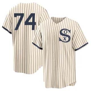 Men's Replica Cream Eloy Jimenez Chicago White Sox 2021 Field of Dreams Jersey