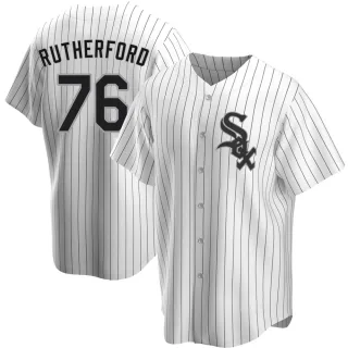 Men's Replica White Blake Rutherford Chicago White Sox Home Jersey
