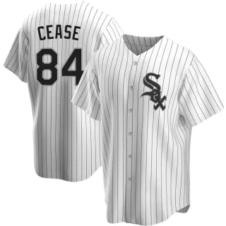 Men's Replica White Dylan Cease Chicago White Sox Home Jersey