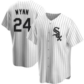 Men's Replica White Early Wynn Chicago White Sox Home Jersey