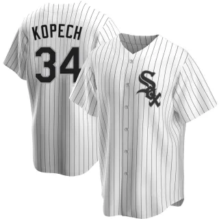 Men's Replica White Michael Kopech Chicago White Sox Home Jersey