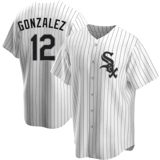 Men's Replica White Romy Gonzalez Chicago White Sox Home Jersey