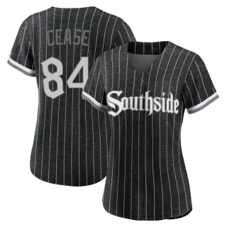 Women's Authentic Black Dylan Cease Chicago White Sox 2021 City Connect Jersey