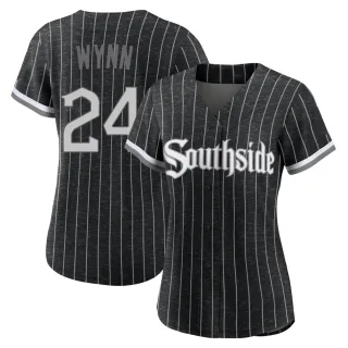 Women's Authentic Black Early Wynn Chicago White Sox 2021 City Connect Jersey
