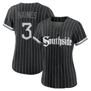 Women's Authentic Black Harold Baines Chicago White Sox 2021 City Connect Jersey