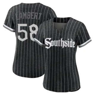Women's Authentic Black Jimmy Lambert Chicago White Sox 2021 City Connect Jersey