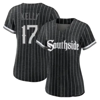 Women's Authentic Black Joe Kelly Chicago White Sox 2021 City Connect Jersey