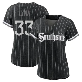 Women's Authentic Black Lance Lynn Chicago White Sox 2021 City Connect Jersey