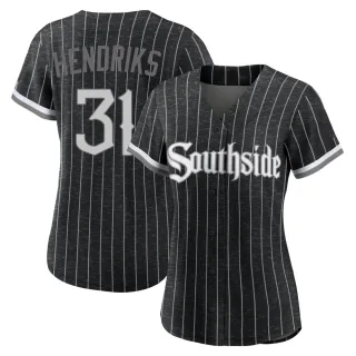 Women's Authentic Black Liam Hendriks Chicago White Sox 2021 City Connect Jersey