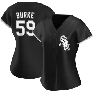 Women's Authentic Black Sean Burke Chicago White Sox Alternate Jersey