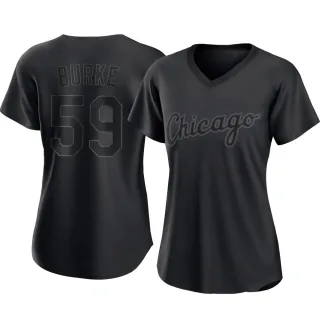 Women's Authentic Black Sean Burke Chicago White Sox Pitch Fashion Jersey