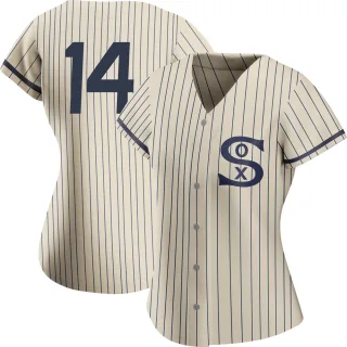 Women's Authentic Cream Larry Doby Chicago White Sox 2021 Field of Dreams Jersey