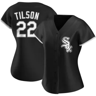 Women's Authentic White Charlie Tilson Chicago White Sox Home Jersey