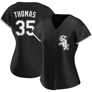 Women's Authentic White Frank Thomas Chicago White Sox Home Jersey