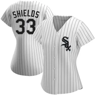 Women's Authentic White James Shields Chicago White Sox Home Jersey