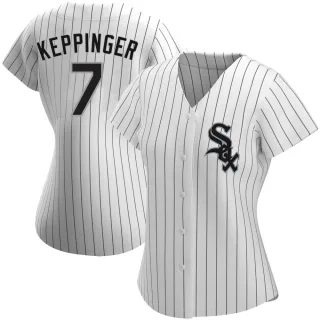 Women's Authentic White Jeff Keppinger Chicago White Sox Home Jersey