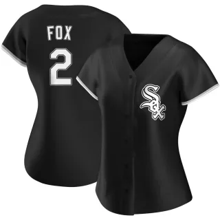 Women's Authentic White Nellie Fox Chicago White Sox Home Jersey