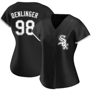 Women's Authentic White Theo Denlinger Chicago White Sox Home Jersey