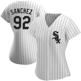 Women's Authentic White Wilber Sanchez Chicago White Sox Home Jersey