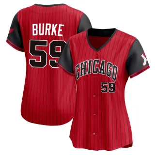 Women's Limited Red/Black Sean Burke Chicago White Sox 2025 City Connect Jersey