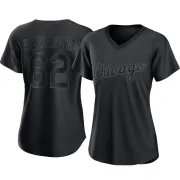 Women's Replica Black Anderson Severino Chicago White Sox Pitch Fashion Jersey
