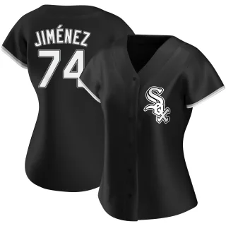 Women's Replica Black Eloy Jimenez Chicago White Sox Alternate Jersey